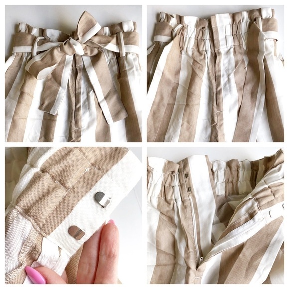 J. Crew Point Sur Stripe Paperbag Waist Pants - Picture 11 of 14